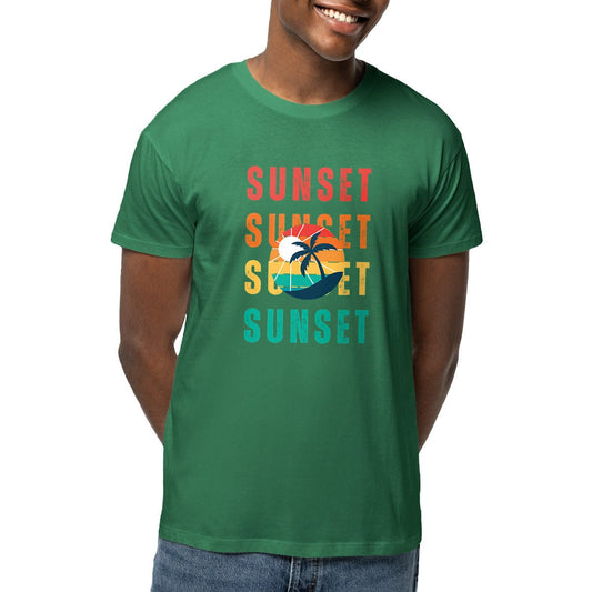 T-shirt léger été : un coucher de soleil avec style